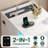 17.7" W 2 - Drawer Nightstand with LED light and Charging Station-144635748