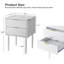 Azeez 2 Drawer Bedside Table-1275640437