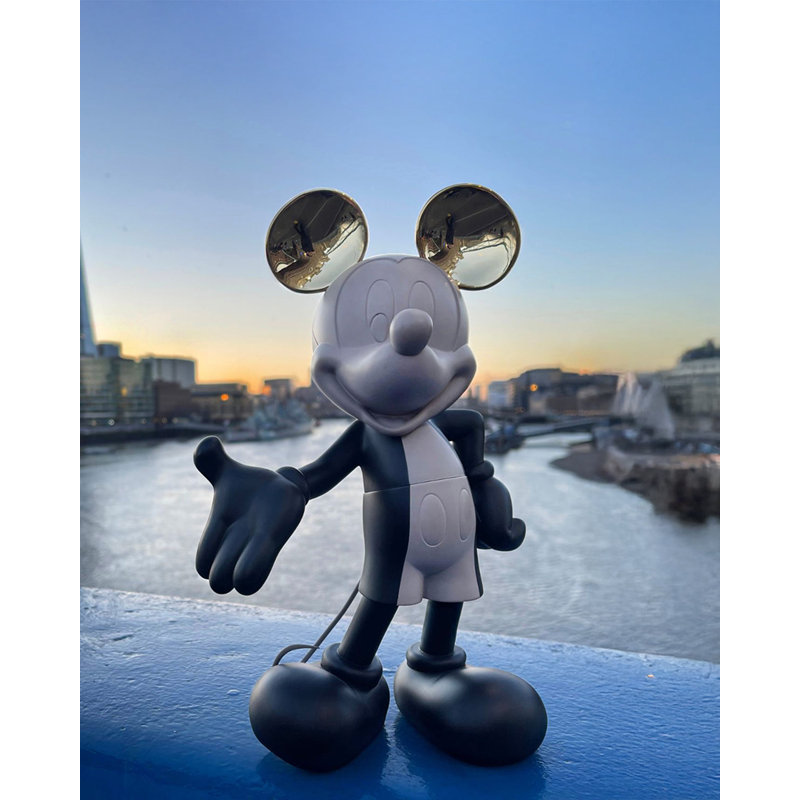 Mickey Mouse HOPPEN Taupe, Black & Gold 12in