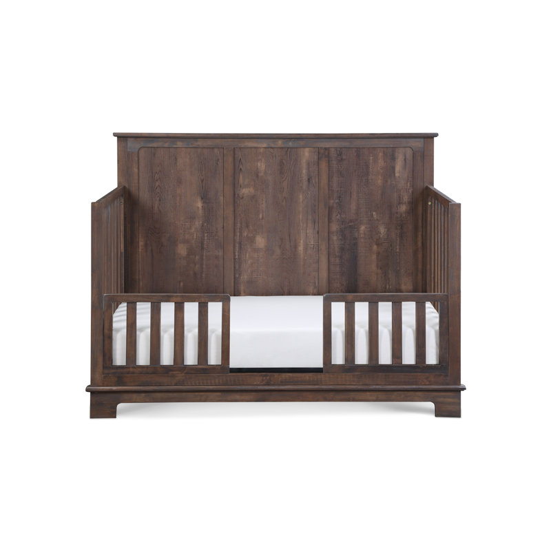 Barrière de sécurité pour tout-petits Grayson, Bois de grange rustique