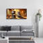  «Early Riser Cat» par Rey Klimt, art mural en verre acrylique, 48 po x 24 po