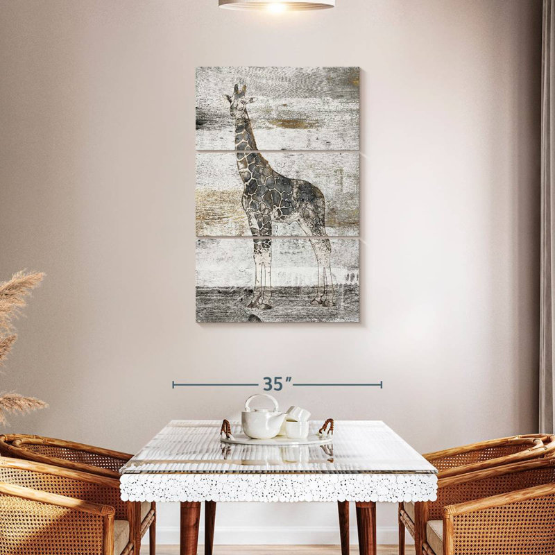 Brampt Giraffe Stare, 57" H x 36" W