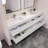 Azden 84" Wall-Mounted Double Bathroom Vanity Set-844329443