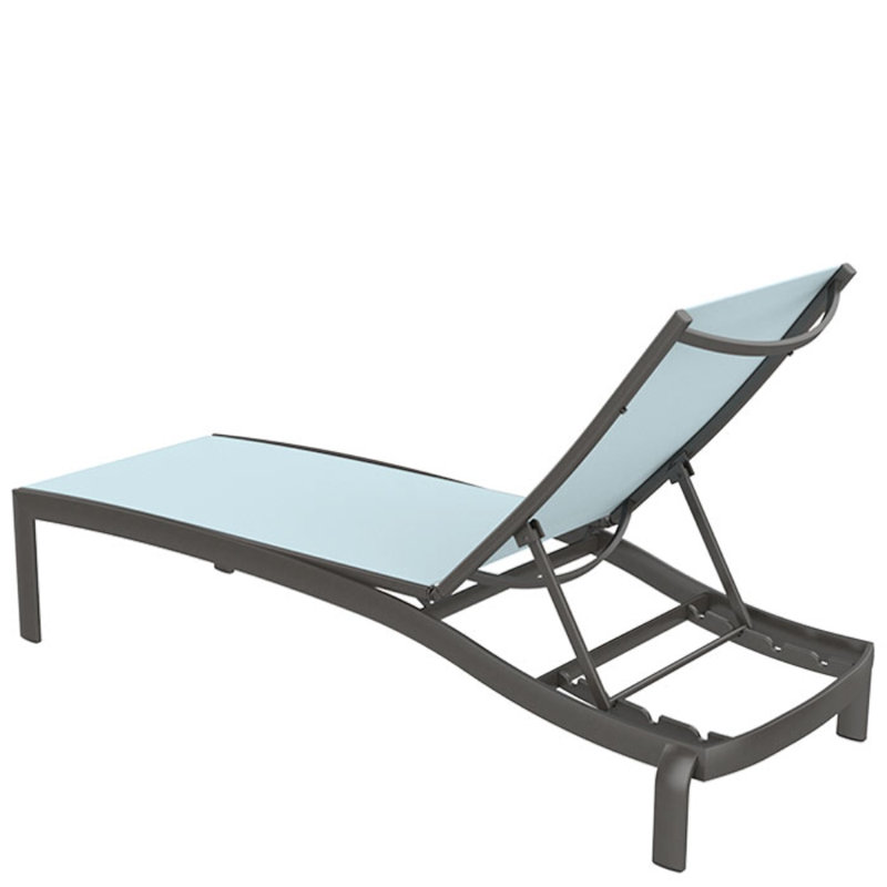 Kor Outdoor Metal Chaise Lounge, Sparkling Water, Moab
