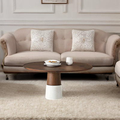 Table basse à piédestal