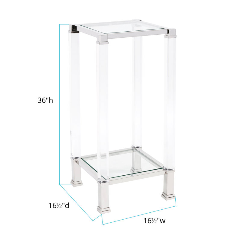 Willingham Glass Top End Table
