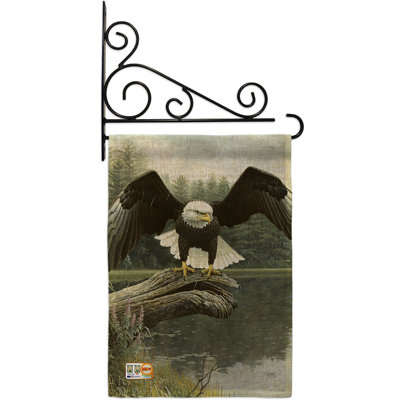 Double Sided 18.5'' H x 13'' W Burlap Animal Garden Flag