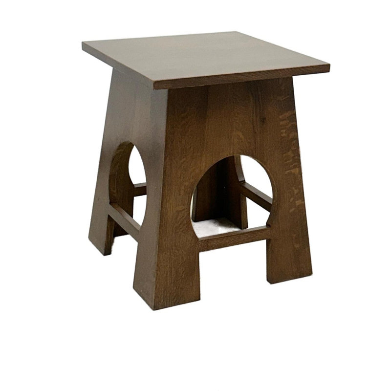 Table de bout en bois massif Arts and Crafts
