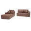 Canapé modulaire en L en similicuir avec méridienne d'angle, canapé à compression en mousse haute densité, canapé sans assemblage pour le salon-945249801