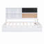 Lit de jour avec tablettes de rangement, tableau noir, tableau de liège, ports USB et lit gigogne-284527733