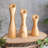 9'' H Wood Tabletop Candlestick-989880345