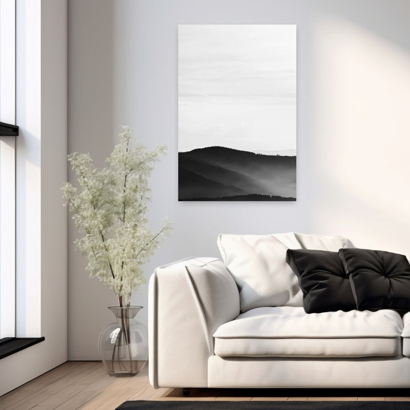 Mystic Scenery 2, paysage abstrait contemporain, art naturel, H 36 po x l 24 po