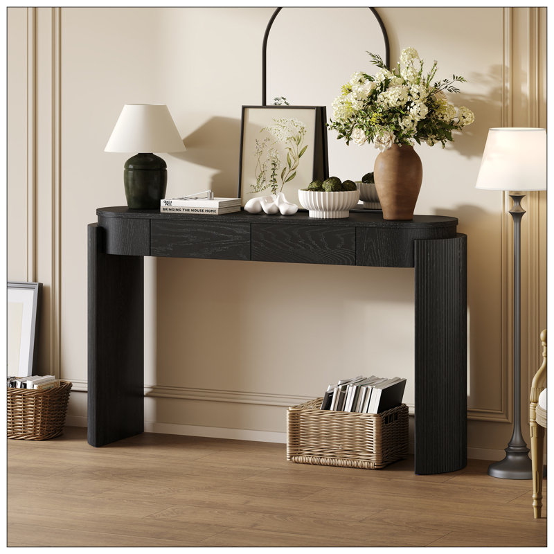 Console Table For Livingroom, Black