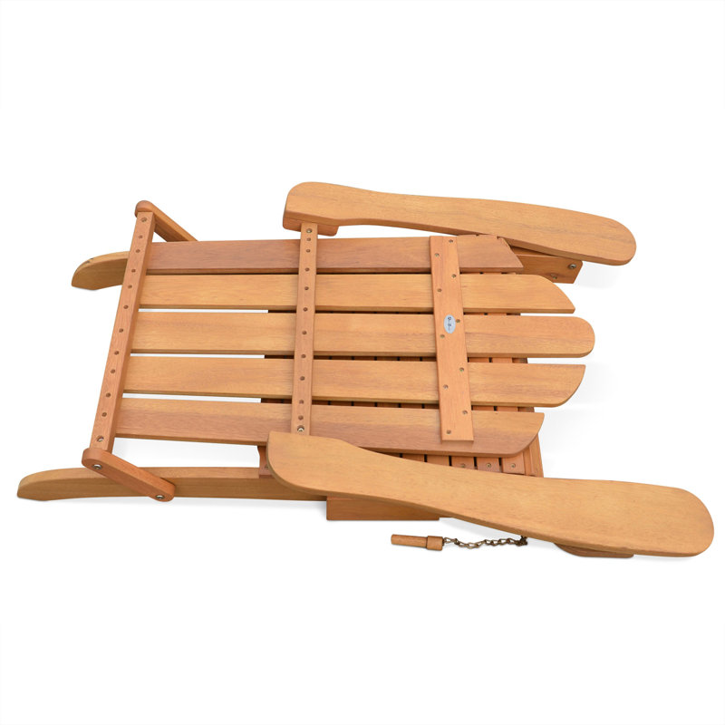 Nolin Wood Foldable Outdoor Adirondack Chair