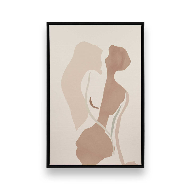 Subtle Echoes Canvas Print in a Frame, 18.75" H x 12.75" W, Satin Black