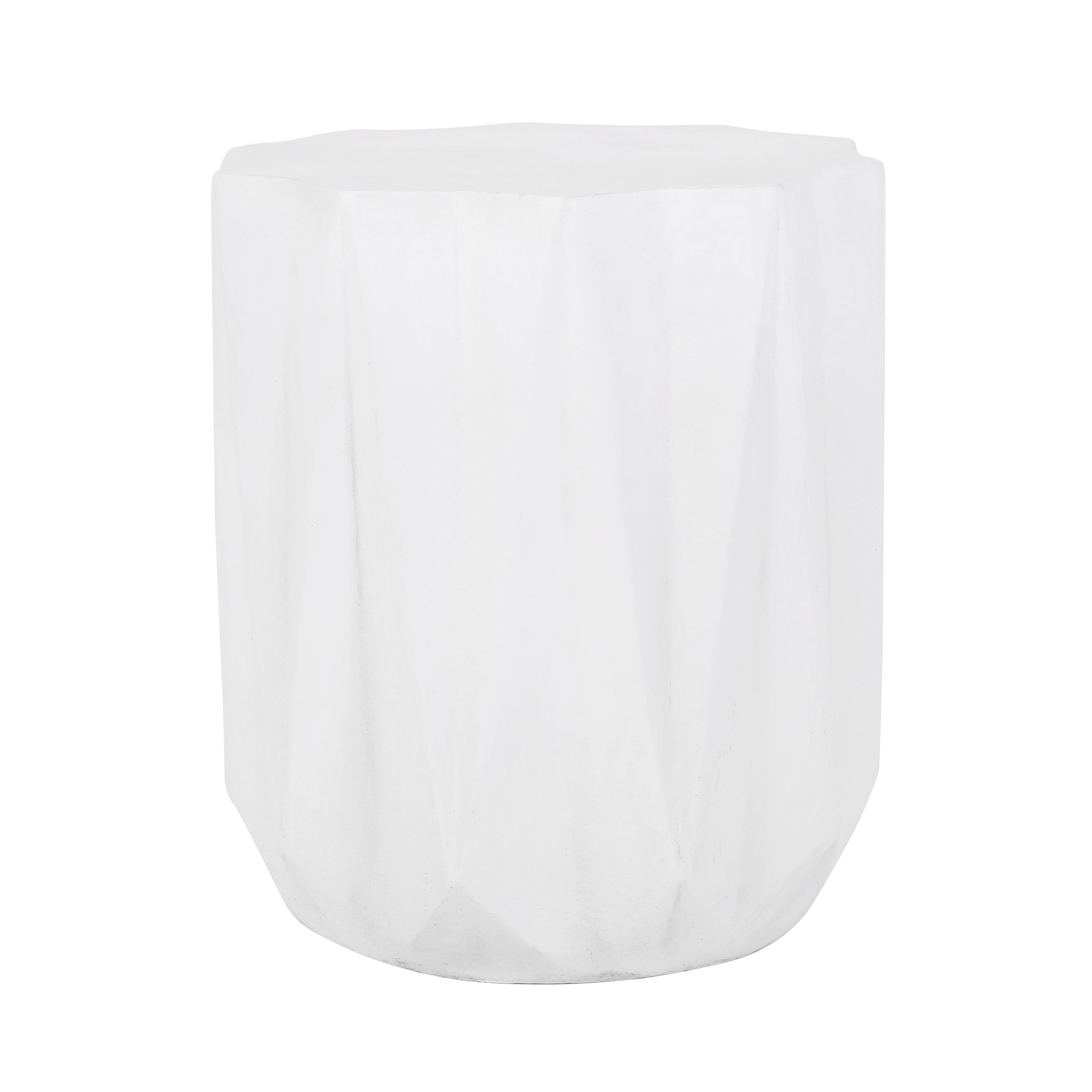Outdoor LightWeight Concrete Side Table,Light Gray main image 1