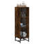 Calianna Glass and Steel 35 cm W Display Cabinet-1253843909
