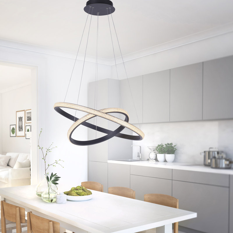 Sandisfield 2 - Light Geometric LED Chandelier
