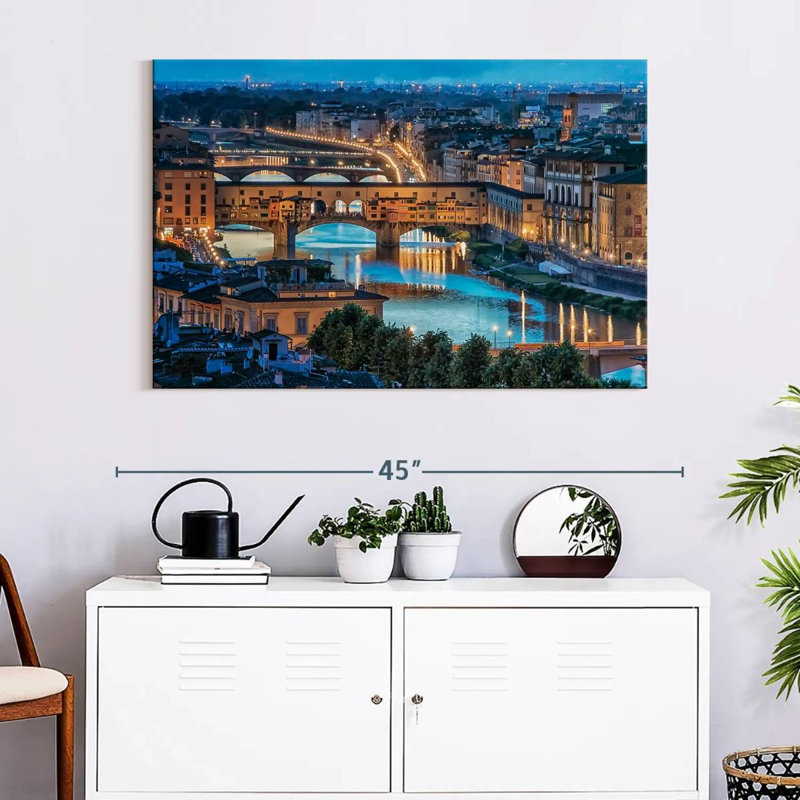 Kavia Florence City At Sunset II, 26" H x 39" W