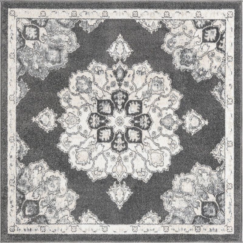 Oriental Indoor Rug, Square 5'