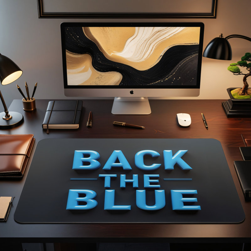 Polyester Desk Pad, 31.5x15.5