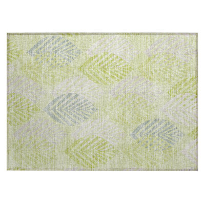 Neysa Washable Floral Indoor / Outdoor Rug