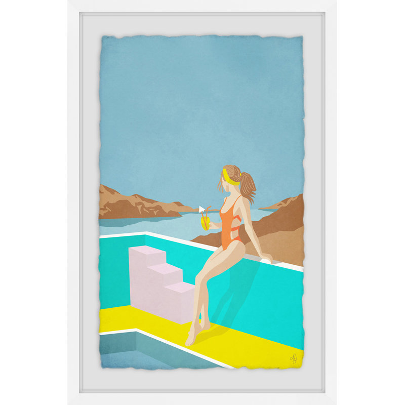 'Summer Chilling II' Framed Print, 36" H x 24" W x 1.5" D