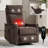 Heat Massage Manual Recliner Chair With Rocker And Swivel In Fabric For Living Room-1326668275