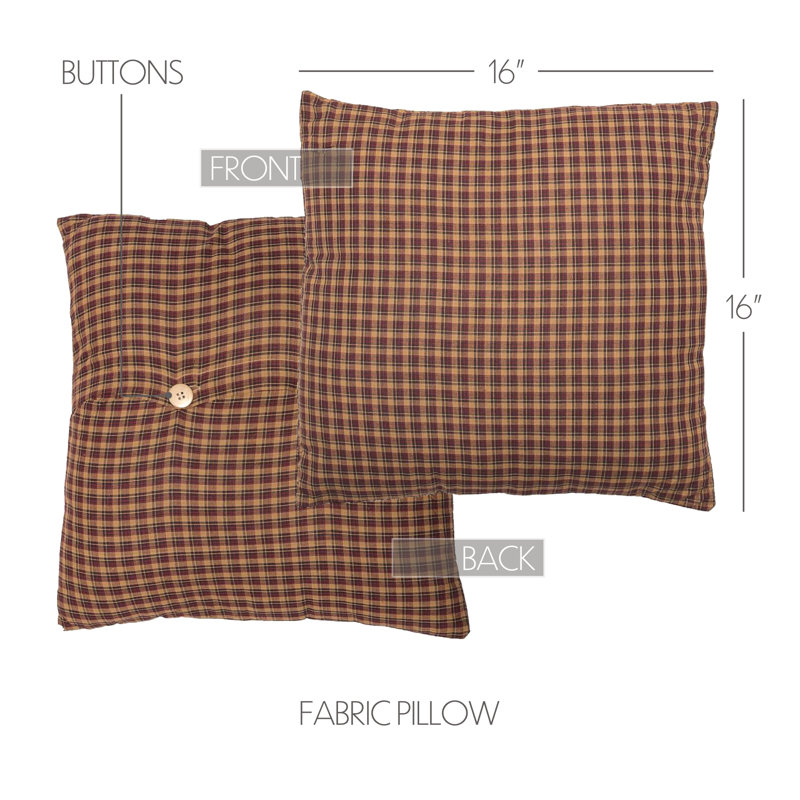 Patriotic Patch Square Pillow Cover & Insert