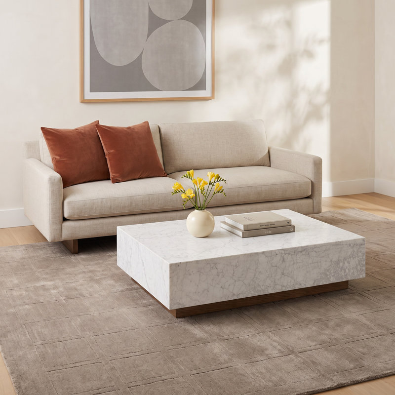 Latravius Marble Top Single Coffee Table