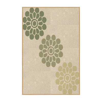 Tapis brun en laine floral Smallwood