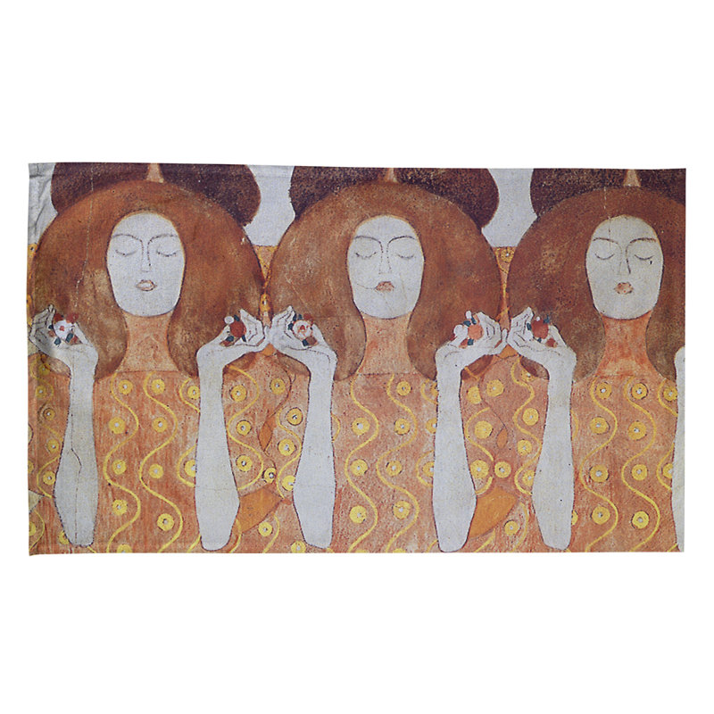 Serviette de thé ange mariés Magaw, Brun, Polyester sergé