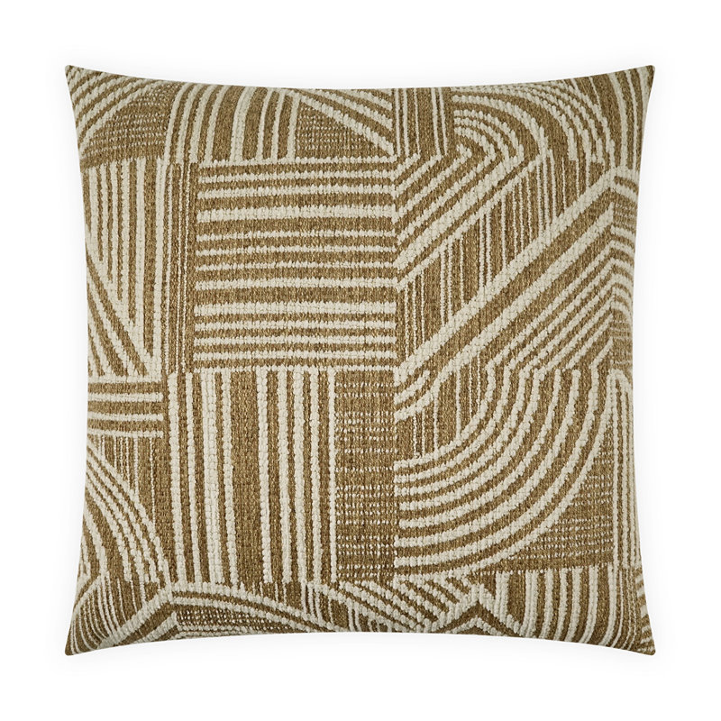 Zaria Square Pillow Cover & Insert, Wheat, Square 22"