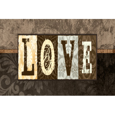 Love Swirl - Wrapped Canvas Print