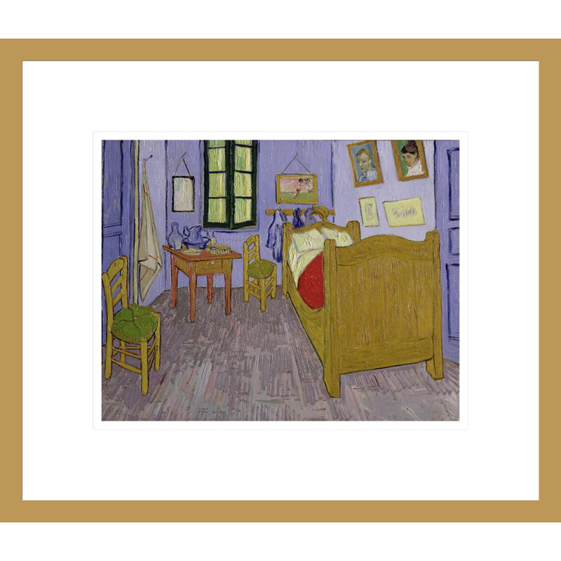 «Van Gogh's Room at Arles» par Vincent van Gogh, impression giclée encadrée, H 13,75 po x l 15,93 po