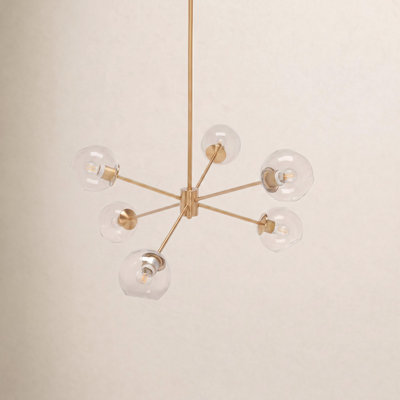 Corie Dimmable 6 - Light Chandelier