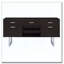 Cappuccino 5-drawer Credenza with Open Shelving