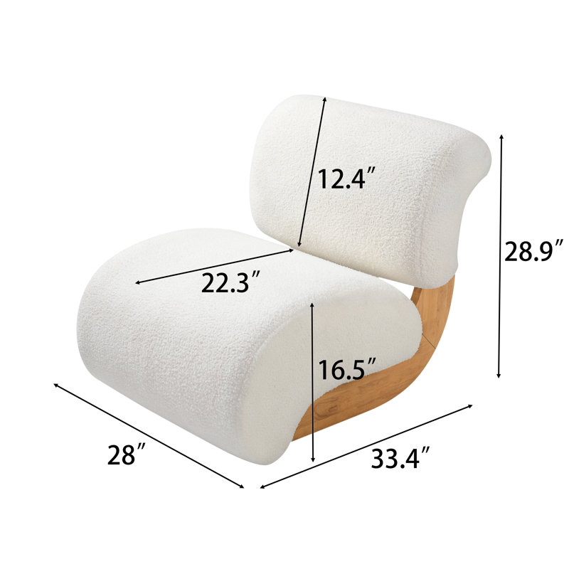Fauteuil de chambre Sloane, Off-White