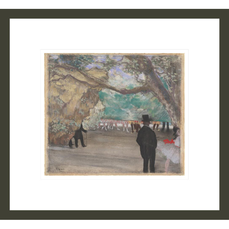 Le rideau par Edgar Degas, H 13,75 po x l 14,91 po