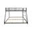 Twin Over Full Bunk Bed With Steel, Guardrails And Center Supporting Structure Noise - Reduced Metal Frame, Built In Comfortable Bottom