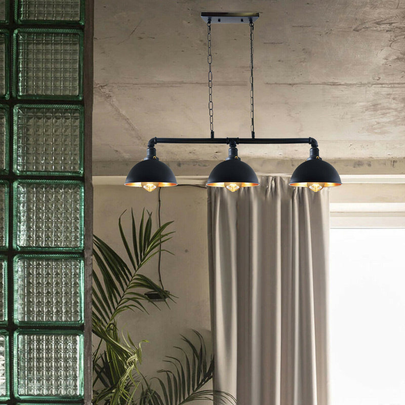 Stronach 3 - Light Black Pendant