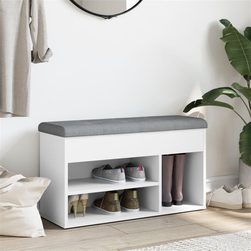 Belkys 5 Pair Shoe Storage Cabinet, White