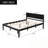 Queen Size Platform Bed with headboard-1346803088
