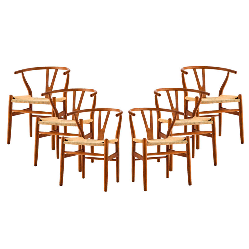 Ensemble de chaises Rustica 6, 6, Noyer