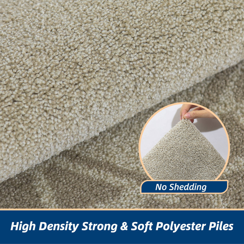 Non-Slip Indoor Doormat, Beige, 81.3cm W x 121.9cm L