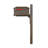 Aluminum Post Mounted Mailbox with Magnetic Closure