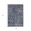 Tapis intérieur / extérieur 5 pi x 8 pi bleu et gris lavable