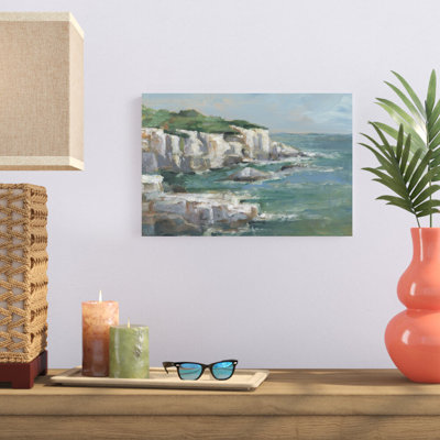 «White Sea Cliff I» par Ethan Harper - reproduction sur toile tendue