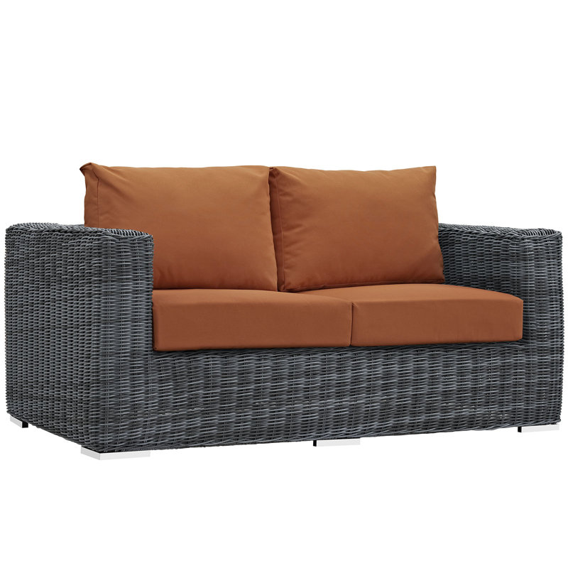 Modway Invite Outdoor Patio Sunbrella Loveseat, Canvas Tuscan Sunbrella® Canvas