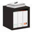 Étagère à livres empilable, bibliothèque cubique de rangement avec dos ouvert, extra épaisse, 40 x 40 x 37 cm, idéale pour le salon, la chambre ou le bureau, chêne noir foncé-123751449